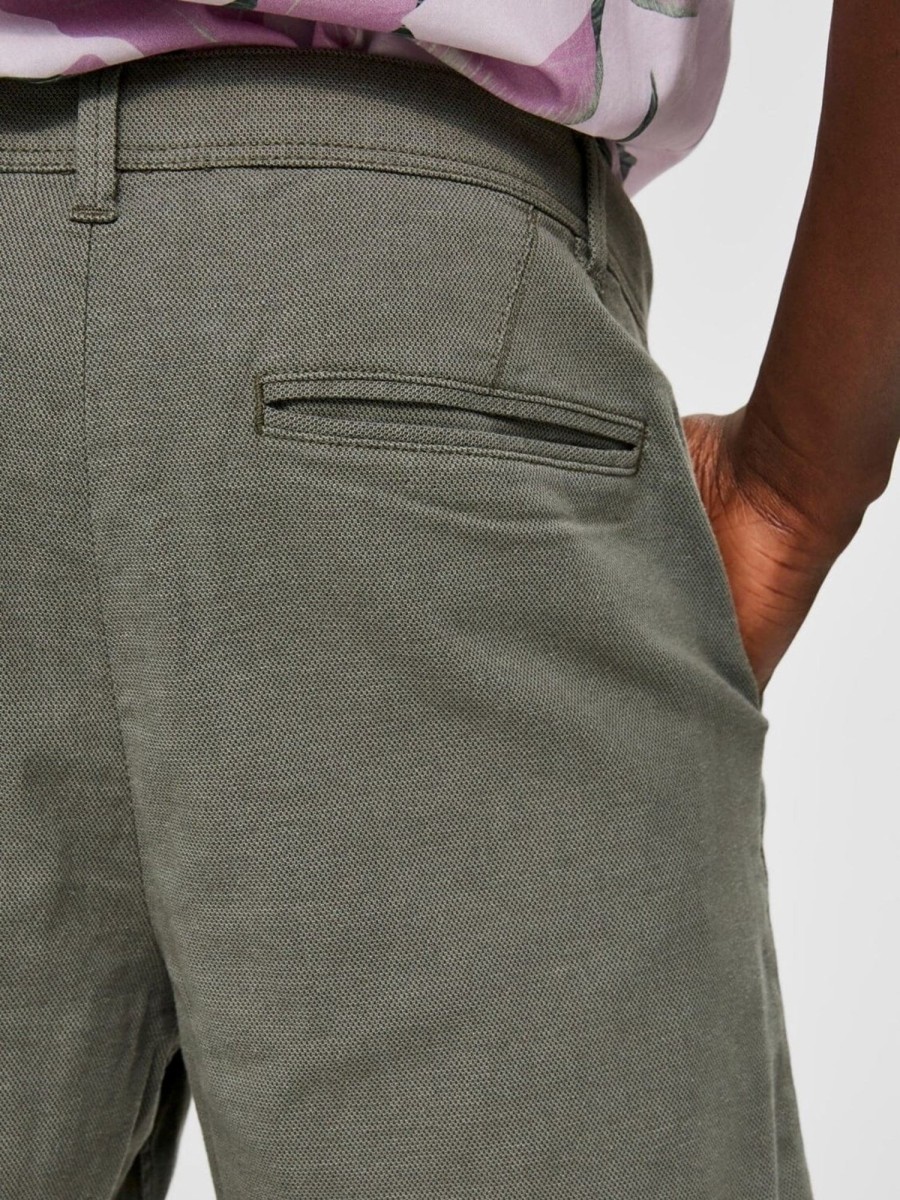 Herre Selected Homme Shorts | Storm Flex Shorts - Gron