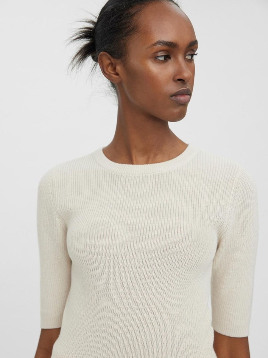 Dame Vero Moda Strik | Lexsun O-Neck Pullover - Birch