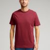 Herre TeeShoppen T-Shirts | Basic T-Shirt - Bordeaux