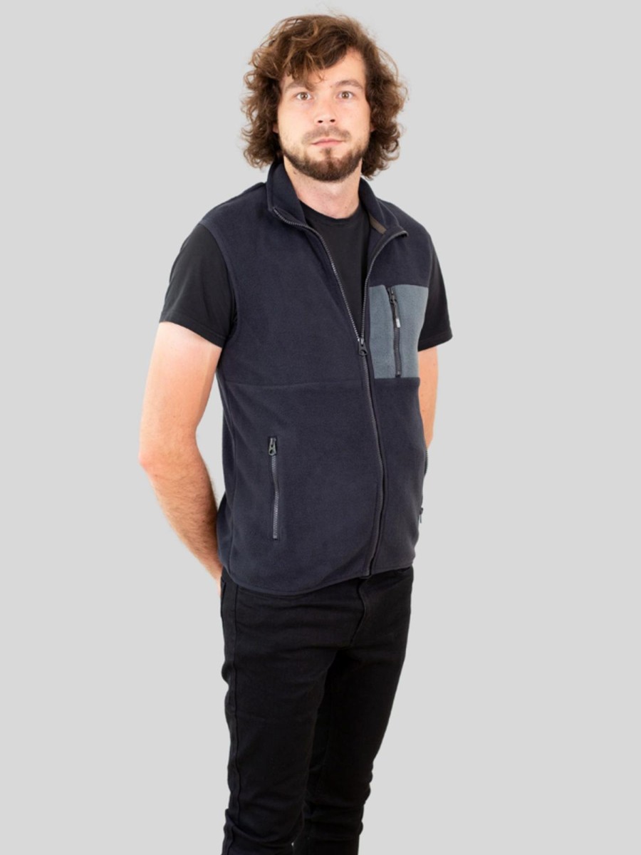 Herre Only u0026 Sons Jakker & Frakker | Davis Fleece Vest - Dark Navy