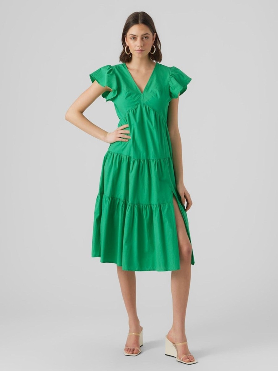 Dame Vero Moda Kjoler | Jarlotte Maxi Kjole - Bright Green