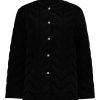 Dame PIECES Jakker & Frakker | Fawn Short Quilted Jacket - Black