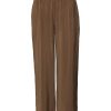 Dame Vero Moda Bukser | Queeny Regular Pants - Toffee