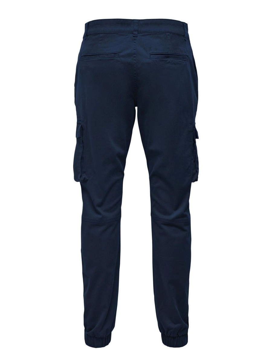 Herre Only u0026 Sons Bukser | Cam Stage Cargo Pants - Dress Blues