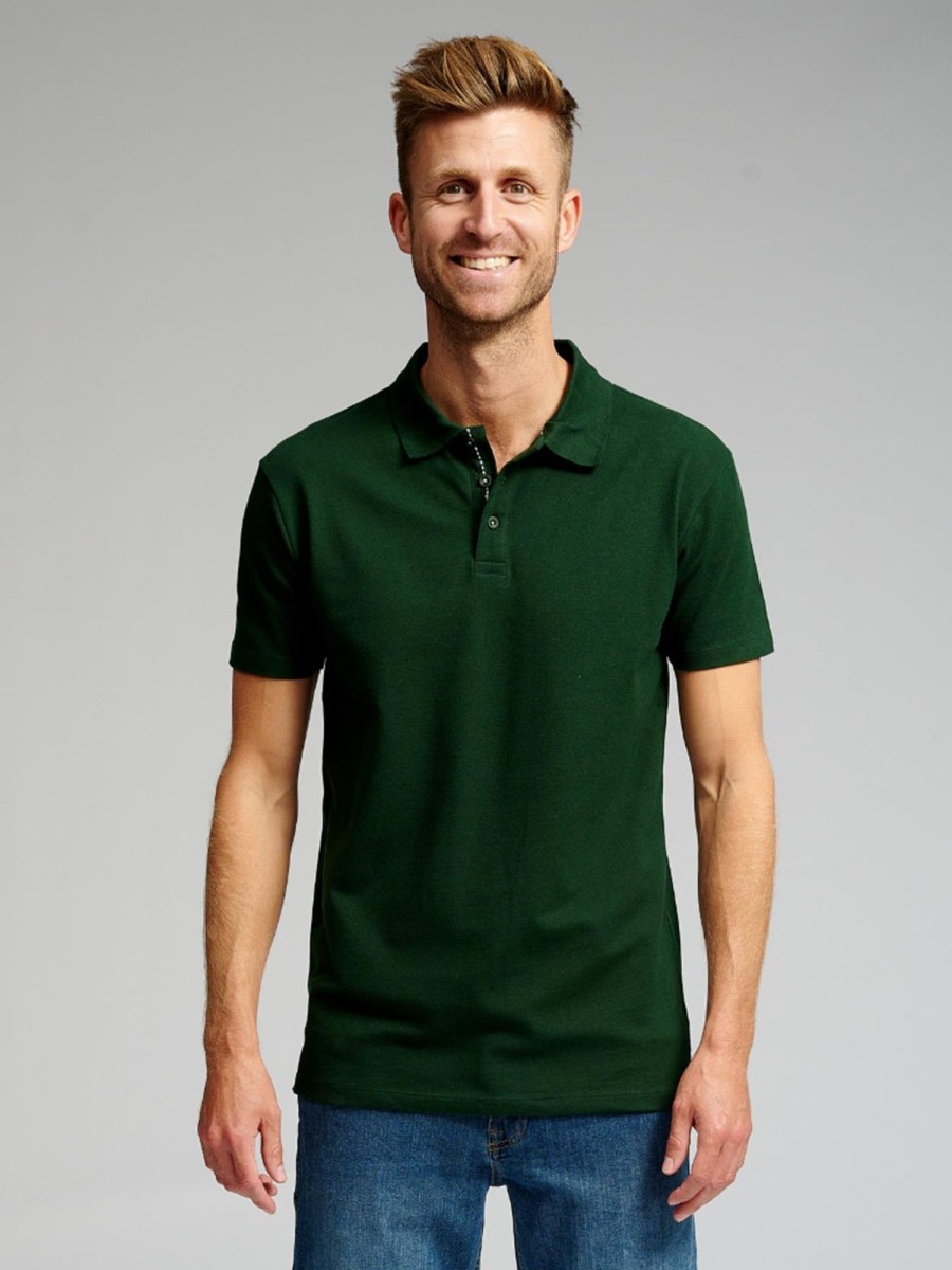 Herre TeeShoppen Poloshirts | Muscle Polo Shirt - Morkegron