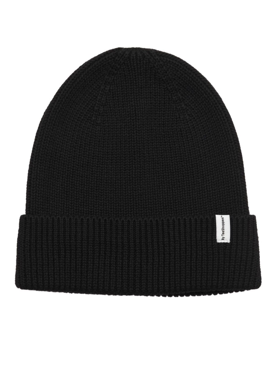 Herre TeeShoppen Caps & Hatte | Basic Beanie - Sort