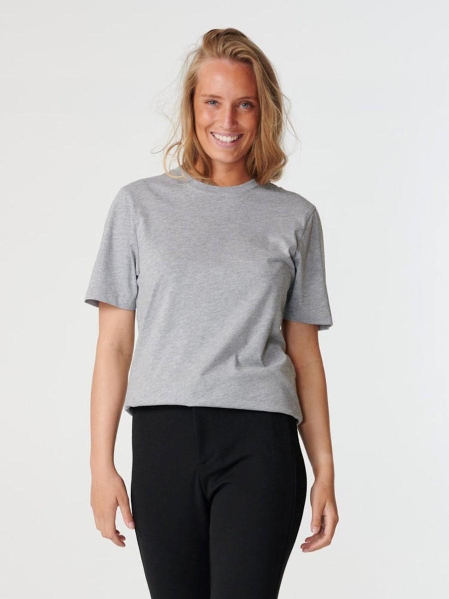 Dame TeeShoppen T-Shirts & Toppe | Boyfriend Tee - Gra