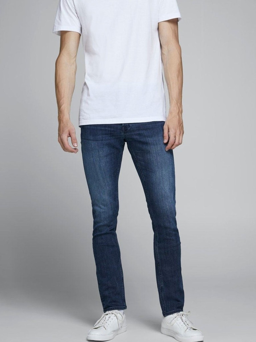 Herre Jack u0026 Jones Jeans | Glenn Original Jeans 812 - Blue Denim