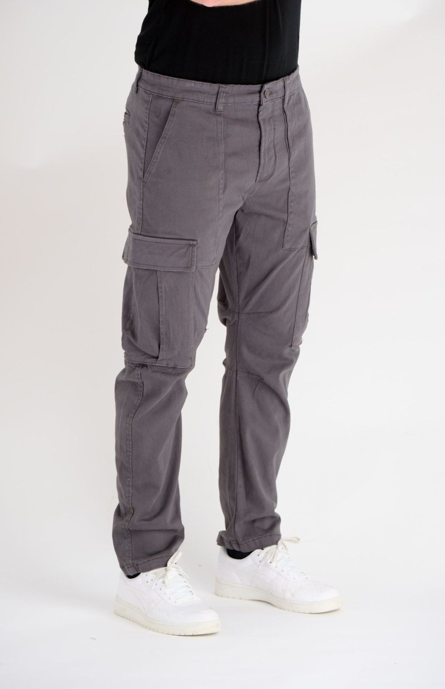 Herre INDICODE Bukser | Rando Cargo Bukser - Dark Grey