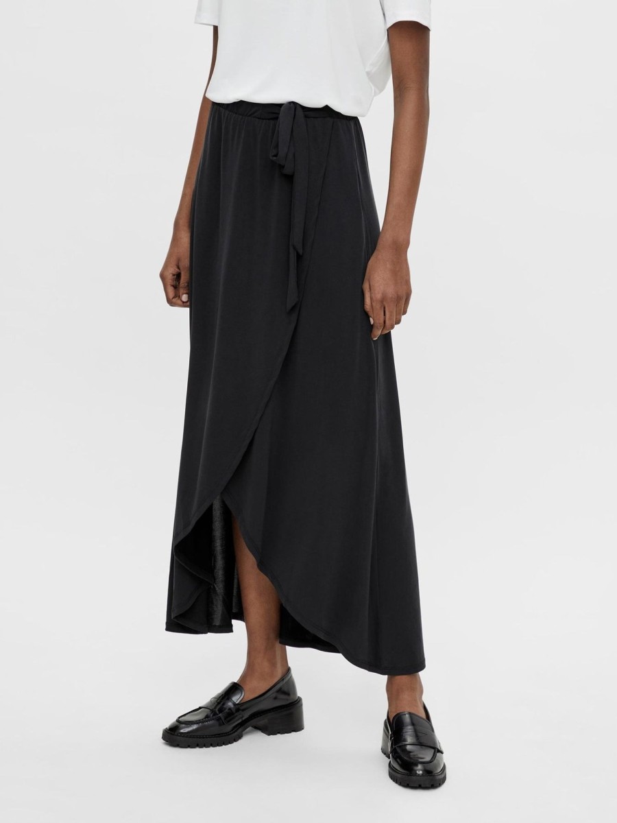 Dame Object Nederdele | Jannie Maxi Skirt - Sort