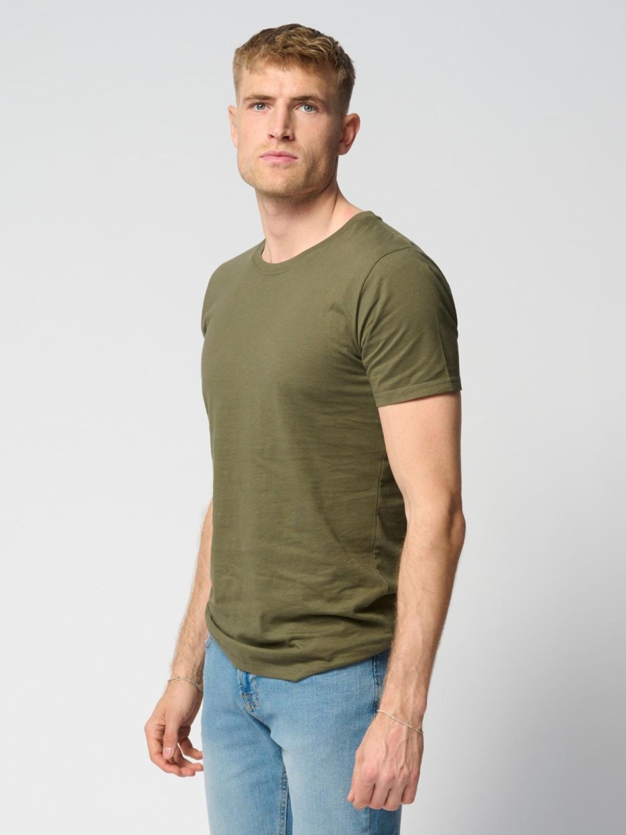 Herre TeeShoppen T-Shirts | Muscle T-Shirt - Armygron