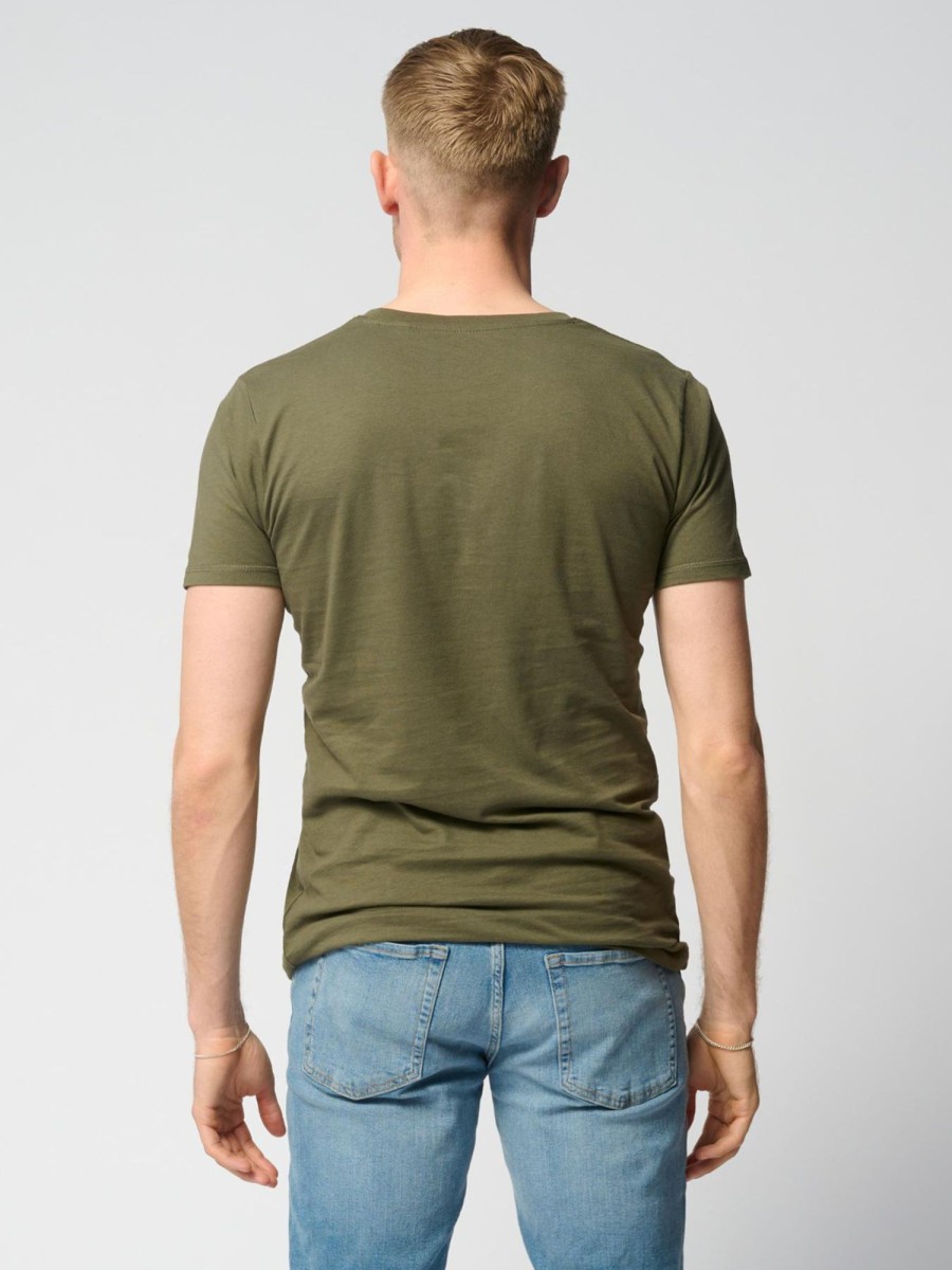 Herre TeeShoppen T-Shirts | Muscle T-Shirt - Armygron