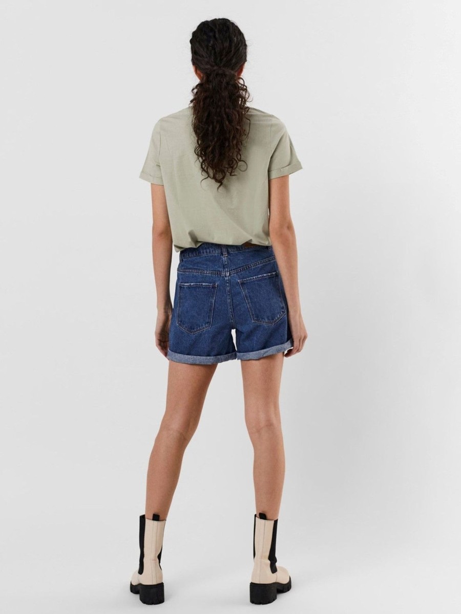 Dame Vero Moda Shorts | Loose Shorts - Medium Blue Denim