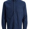 Herre Jack u0026 Jones Skjorter | Classic Walter Skjorte - Navy Blazer