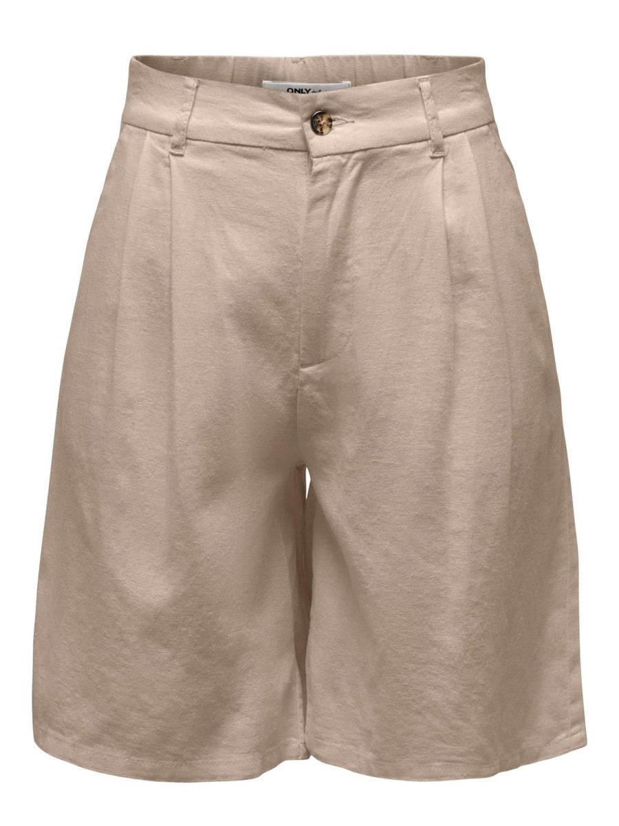 Dame ONLY Shorts | Caro High Waist Shorts - Oxford Tan