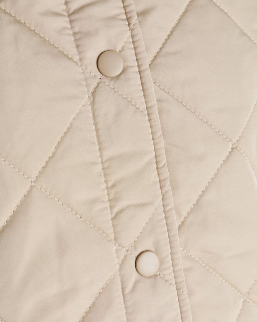 Dame Sisters Point Veste | Daisy Short Quilt Vest - Beige