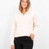 Dame Vero Moda Strik | Olina Collar Bluse - Birch