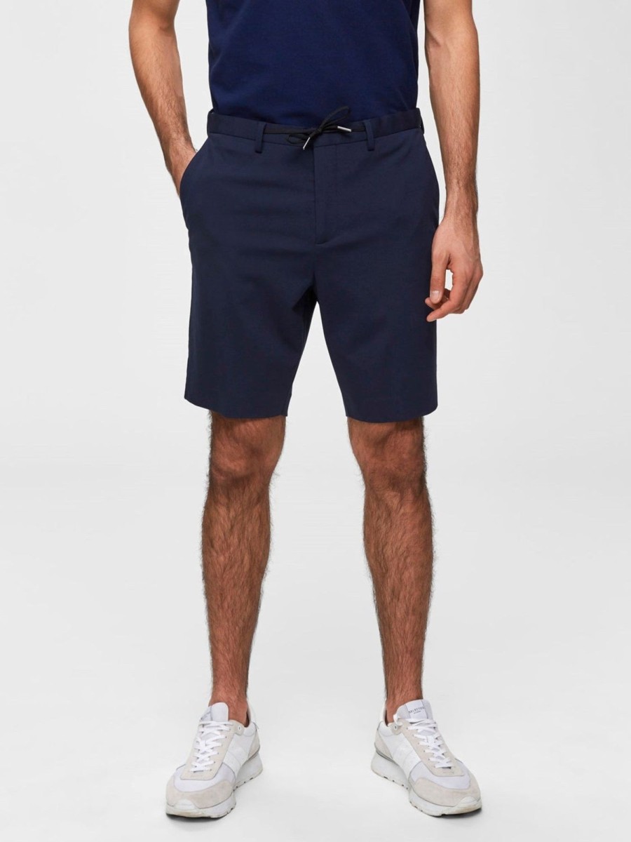 Herre Selected Homme Shorts | Tapered-Air Shorts - Dark Sapphire