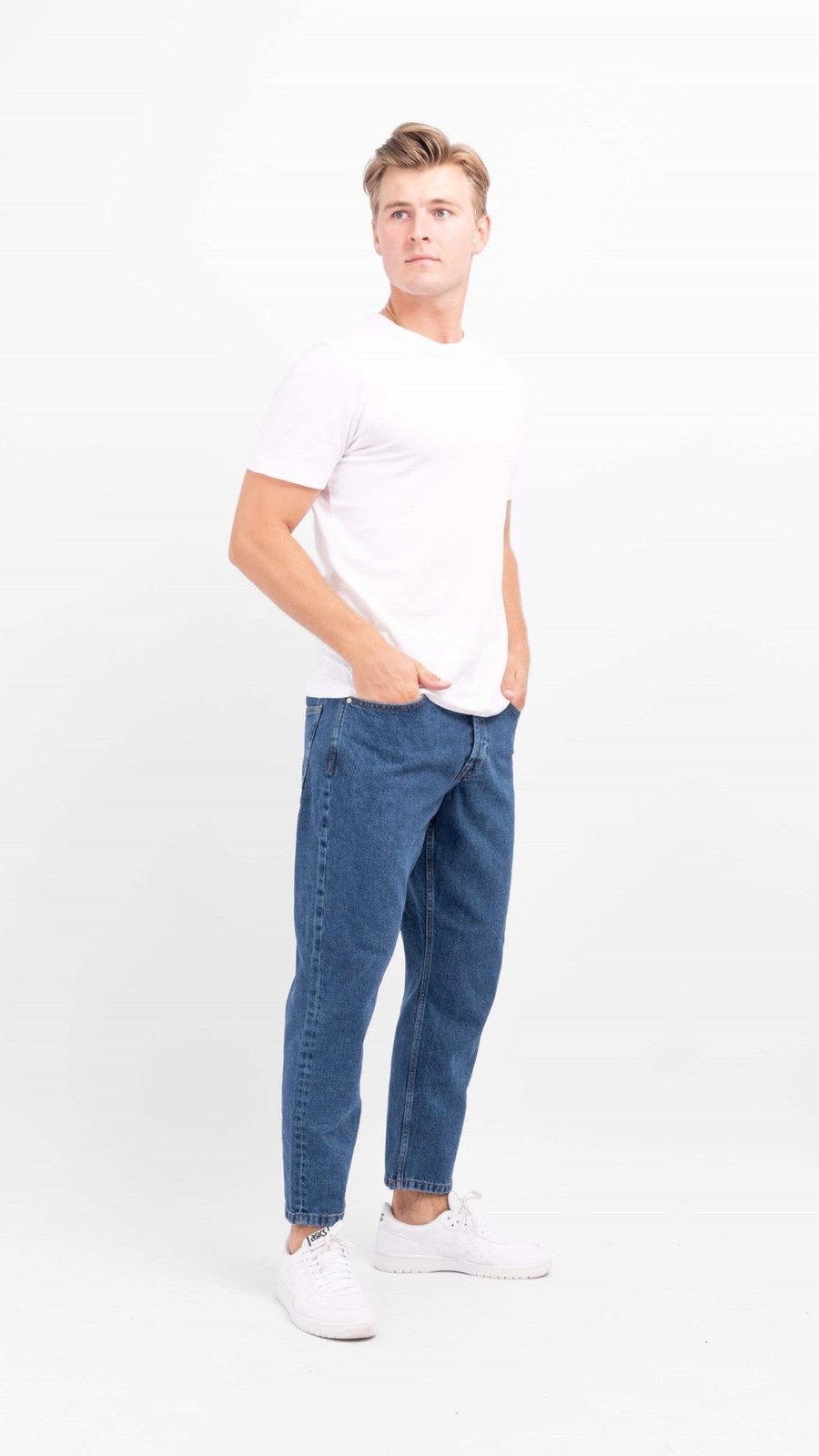 Herre Only u0026 Sons Jeans | Avi Beam Jeans - Mork Bla Denim