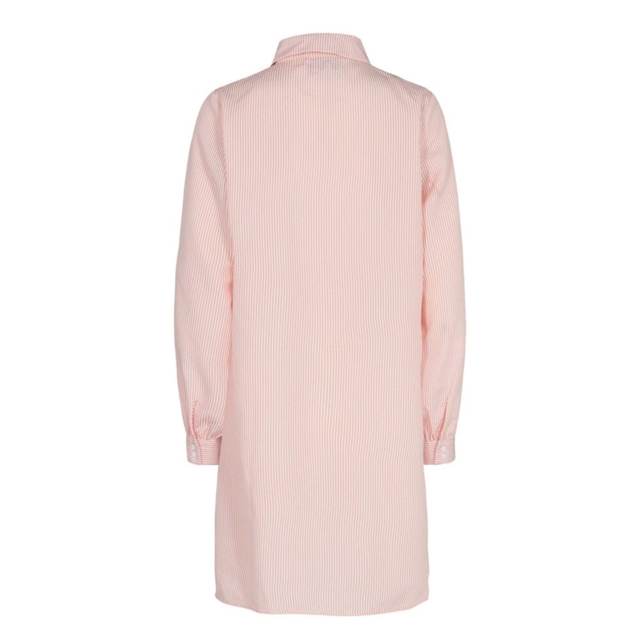 Dame Liberté Skjorter & Bluser | Ulrikke Shirt - Rose Hvid Stribet