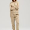 Dame TeeShoppen Trojer | Basic Sweatsaet (Mork Beige) - Pakketilbud (Dame)