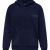 Born Kids Only Trojer | Every Life Small Logo Hoodie - Evening Blue