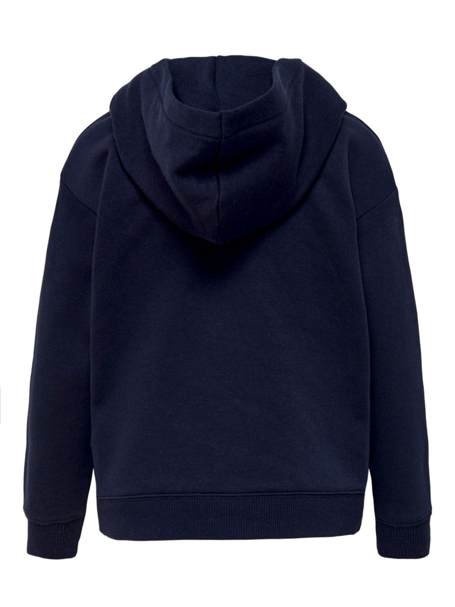 Born Kids Only Trojer | Every Life Small Logo Hoodie - Evening Blue