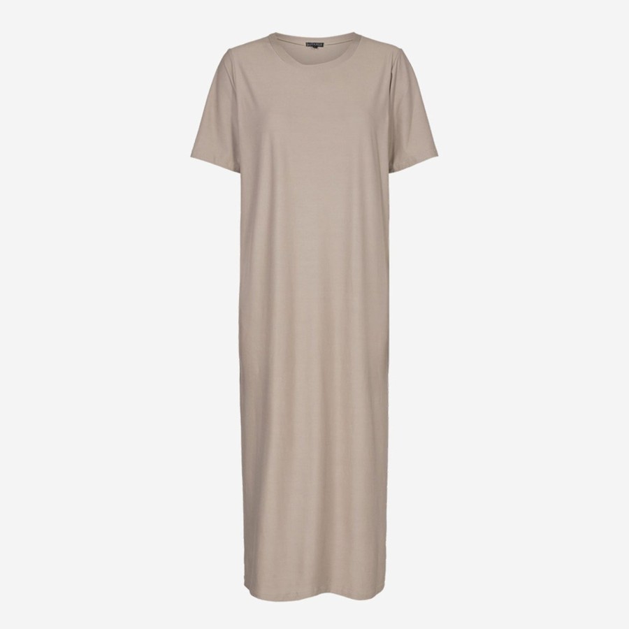 Dame Liberté Kjoler | Alma T-Shirt Dress - Sand