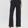 Dame Vero Moda Bukser | Chill Pants (Wide Leg) - Morkegra