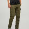 Herre Jack u0026 Jones Bukser | Space Tucker Bukser - Olive Night