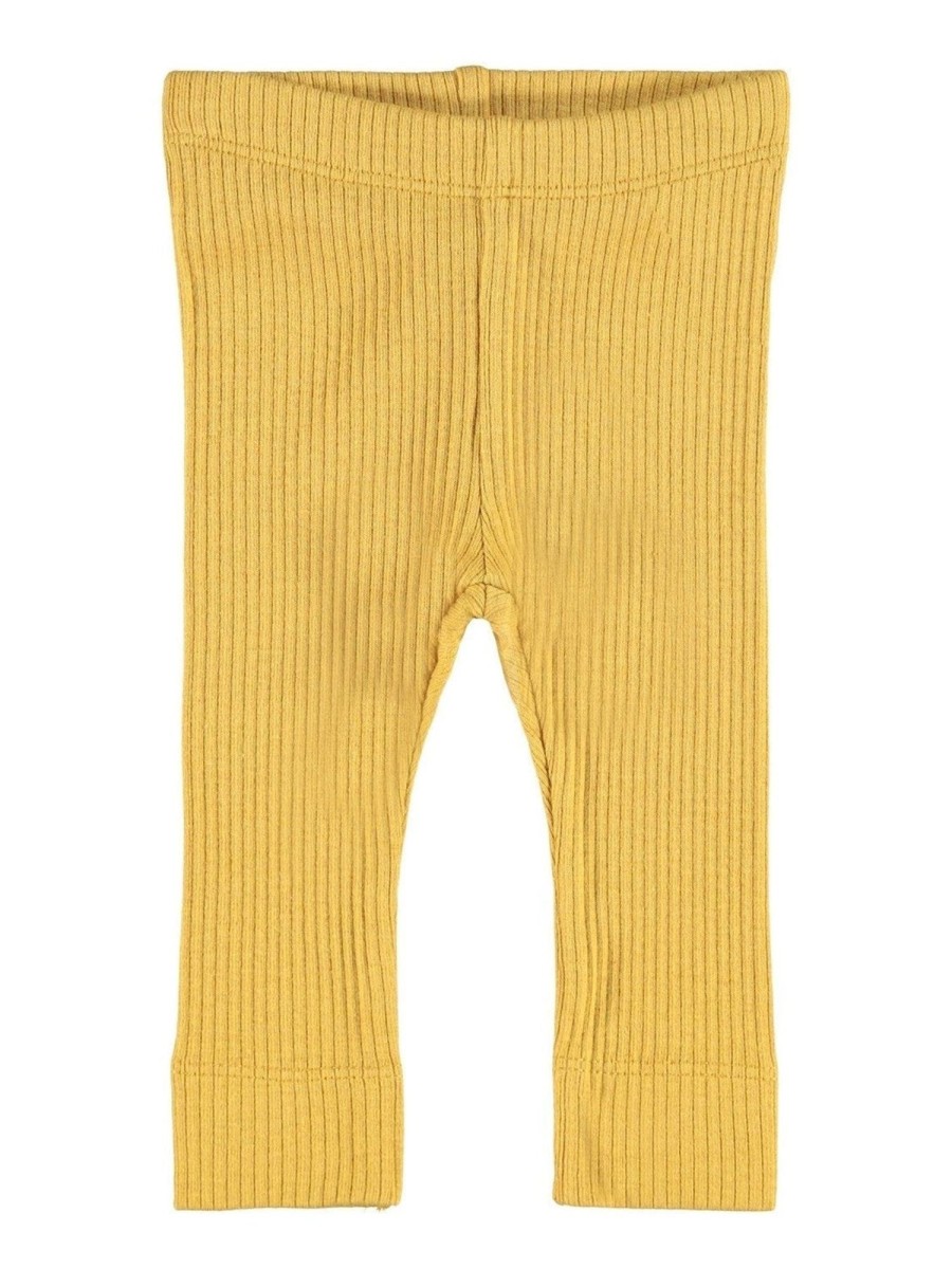 Born Name It Hagesmaek | Rib Leggings - Spruce Yellow