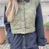 Dame Sisters Point Veste | Daisy Short Quilt Vest - Khaki