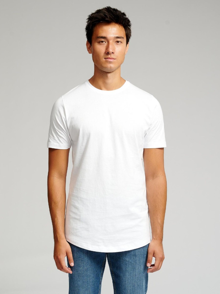 Herre TeeShoppen T-Shirts | Long T-Shirt - Hvid