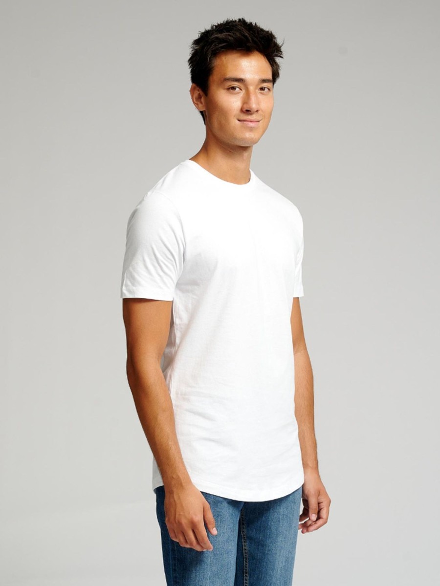 Herre TeeShoppen T-Shirts | Long T-Shirt - Hvid