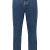 Herre Solid Jeans | Dylan Dad Fit Jeans - Blue Denim