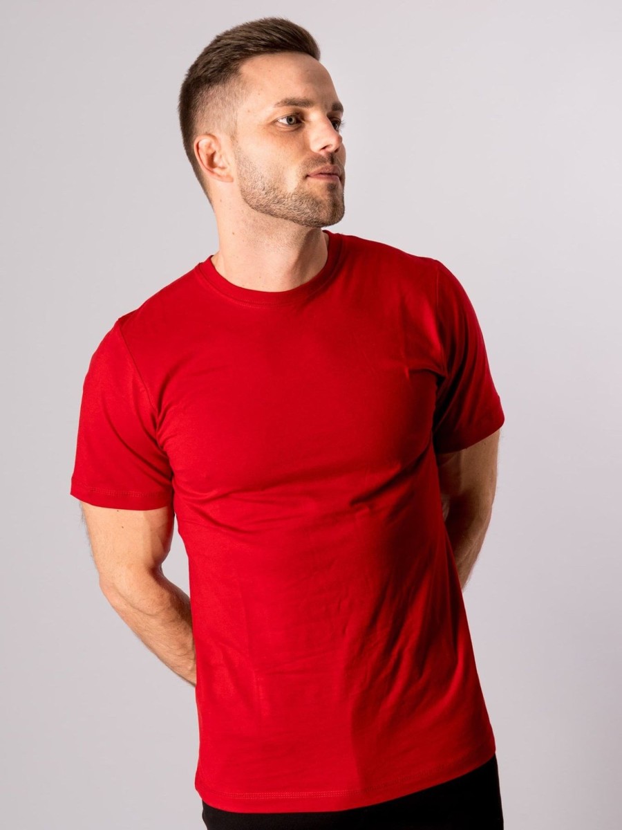 Herre TeeShoppen T-Shirts | Basic T-Shirt - Rod