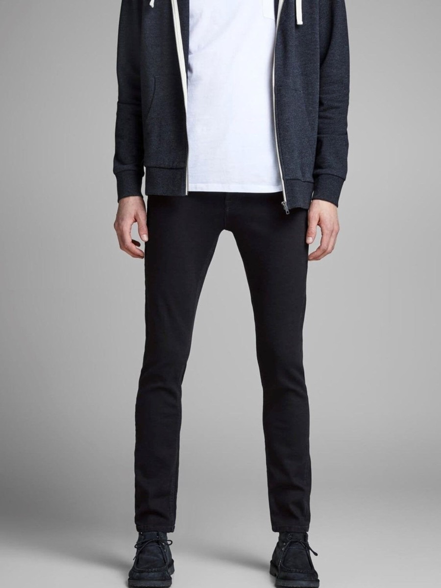 Herre Jack u0026 Jones Jeans | Glenn Stretch Jeans - Sort (Slim Fit)