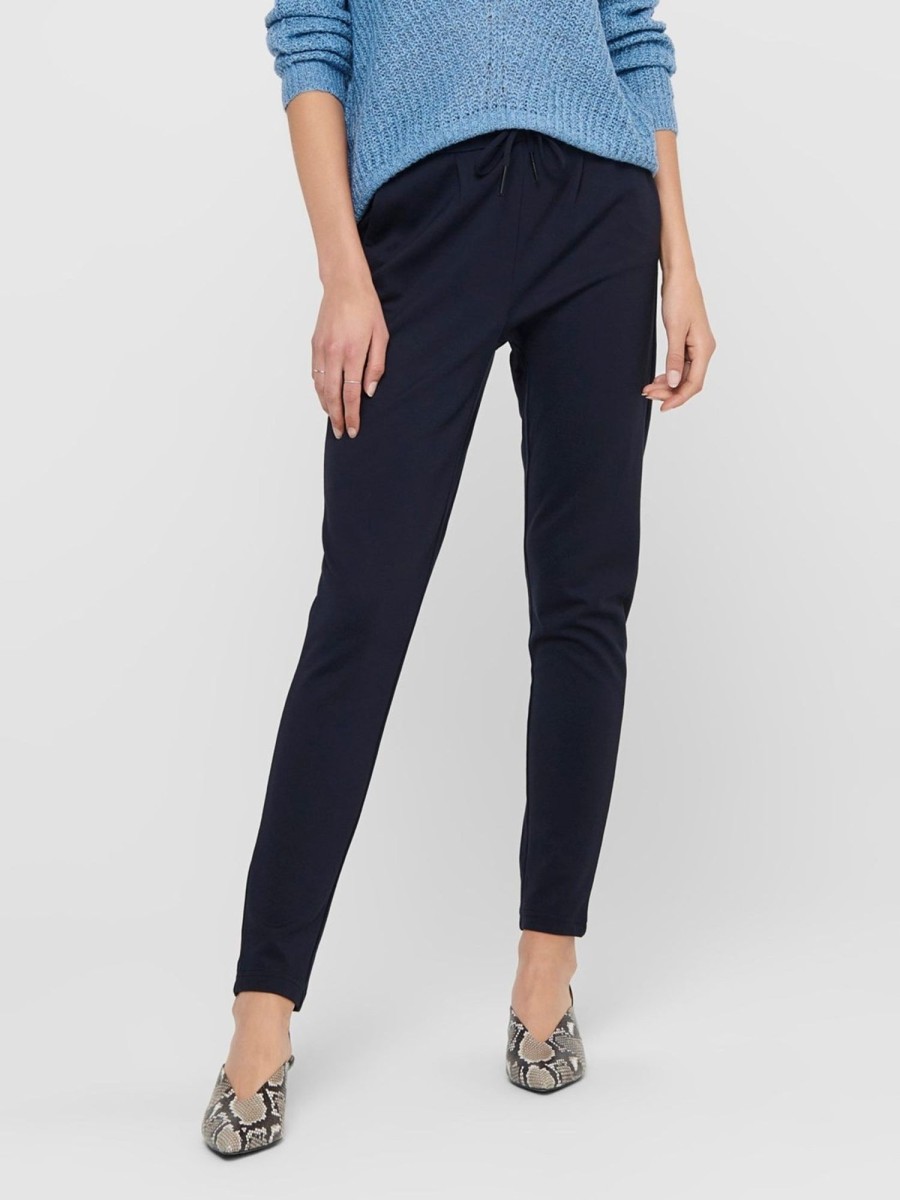 Dame ONLY Bukser | Poptrash Pants - Navy