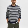 Herre Selected Homme Strik | Alfie Crew Neck - Egret