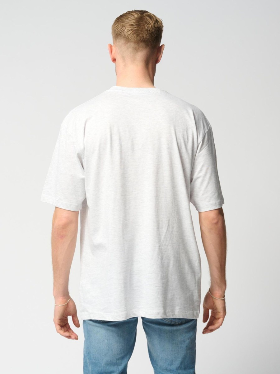 Herre TeeShoppen T-Shirts | Oversized T-Shirt - Lysegra