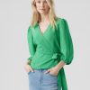 Dame Vero Moda Skjorter & Bluser | Pepper Aya Bluse - Bright Green