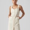 Dame Vero Moda Kjoler | Sea Strap Dress - Ecru