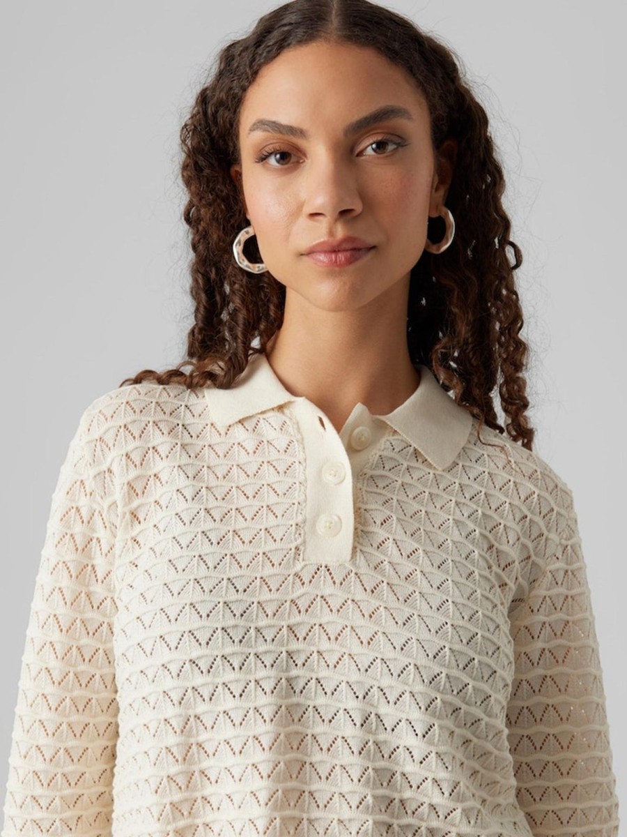 Dame Vero Moda T-Shirts & Toppe | Frida Top - Birch