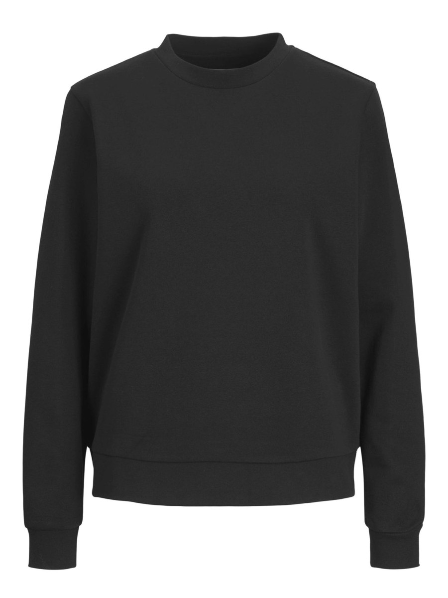 Dame TeeShoppen Trojer | Basic Crewneck Sweat - Sort