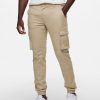 Herre Only u0026 Sons Bukser | Cam Stage Cargo Pants - Chinchilla