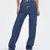 Dame ONLY Jeans | West Hojtaljet Jeans - Medium Blue Denim