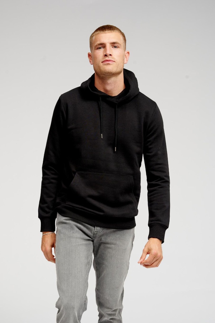 Herre TeeShoppen Trojer | Basic Hoodie Sweat - Sort