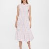 Dame Vero Moda Kjoler | Sody Calf Highneck Kjole - Light Lilac