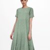 Dame ONLY Kjoler | Abigail Life Midi Kjole - Chinois Green