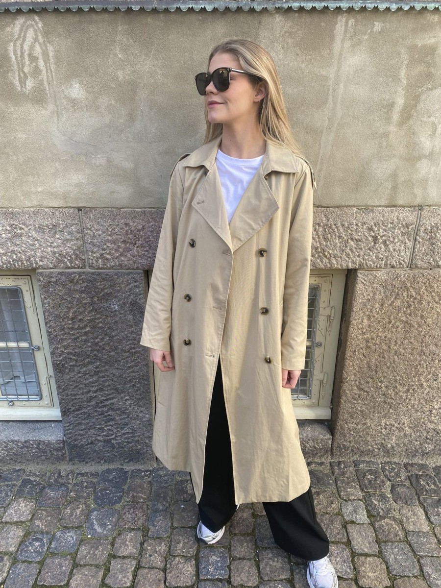 Dame Object Jakker & Frakker | Clara Trenchcoat - Humus